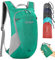 ZOMAKE Faltbarer Rucksack Kleiner 18L - Ultraleicht Rucksäcke Wasserdicht Wanderrucksack für Outdoor Wandern Klein Packable Backpack für Damen Herren Kid(Militärgrün)