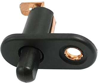 A ABSOPRO Porta Cortesia Luce Interruttore Pulsante 1.3 x 0.6 x 1.4 Plastica Nero