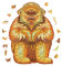 AthlChamp Holzpuzzle für Erwachsene und Kinder, magische Holzpuzzle in Tierform, einzigartig geformte Puzzleteile, 22.1 x 30 cm, 200 Teile, Goldener AFFE, Medium