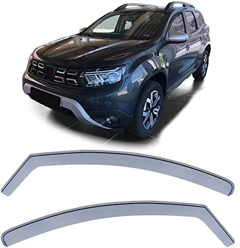 Windabweiser Regenabweiser Windschutz Schwarz Smoke für Dacia Duster 2 SR ab 17
