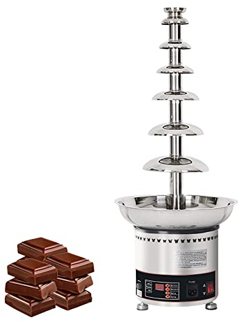 KELUNIS Fonduta della Fontana del Cioccolato, impostazioni Regolabili della Fontana del Cioccolato Domestica Professionale e Funzione di Mantenere Caldo per i Matrimoni delle Feste / 7 Floors