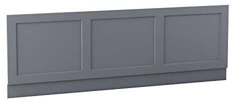 Aquariss 1700mm Traditional Bath Front Side Panel Matte Grey MDF Adjustable Height