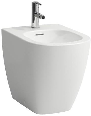 Laufen Lua Bidet au sol, avec trop-plein, 1 trou pour robinet, 360x520mm, robinets d'angle intérieur, H8320810003021, H8320810003021, Colorazione: Bianco