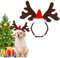 Weihnachten Haustier Stirnband Hund Katze Rentier Geweih Haarreif Für Haustier Hund Weihnachts-Kopfschmuck Für Hunde Für Weihnachts Geschenk Kostüm Outfit Für Hunde Katzen