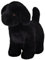 Apricot Lamb –Charming Labrador-Black-Dog Puppy- Plüsch Spielzeug Plüschtier für Mädchen, Jungen & Babys – Flauschiger Stofftier zum Spielen – Gemütliches Schmusetier – Plüsch Hund schwarz