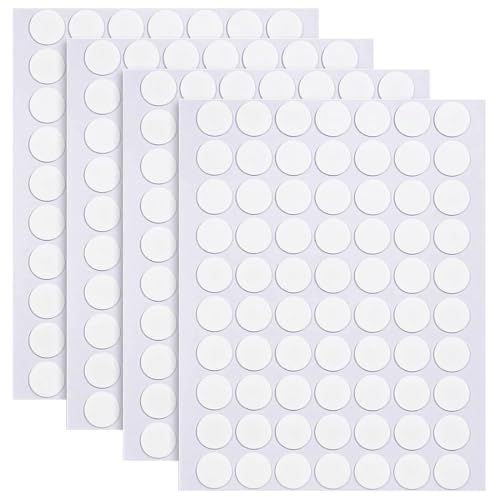 JSKWIKE 280 Pcs Doppelseitige Klebepunkte Transparente Doppelseitige Klebeband aus Acryl Abnehmbare Keine Spuren Selbstklebend Wasserdichte Punktaufkleber zum Kunststoffe Holz Glas