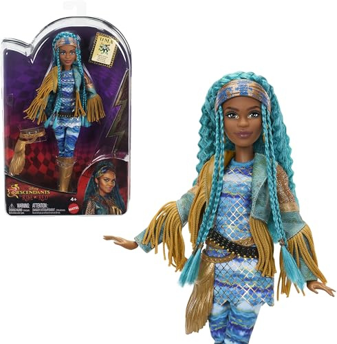 Mattel Disney Descendants The Rise of Red Fashion Doll & Accessory - Uma, Daughter of Ursula with Movie-Inspired Clothes