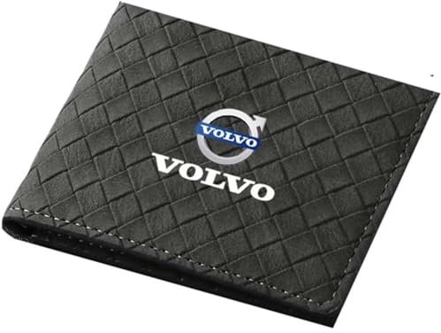 VENBER Portefeuille de Voiture, pour Volvo Cuir Porte-Cartes Mince permis Conduire Facture Passeport Poche pour Carte d'identité,C