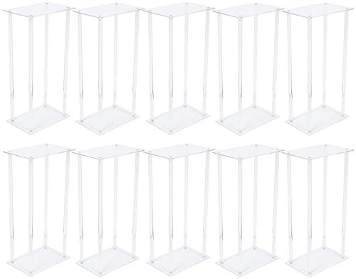10er-Pack Blumenständer aus Acryl für Hochzeiten, Tischdekoration, transparentes Präsentationsregal 20 x 30 x 60 cm