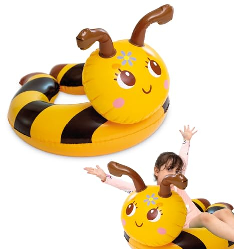 Hummel Aufblasbarer Schwimmring, 23×21½ (58x55 cm) PVC Ring Wasserspielring,Schwimmreifen Wassersport Partyzubehör Schwimmringe Tierringe für Baby Kinder 2-6 Jahre Sommer Schwimmbad Pool Strand