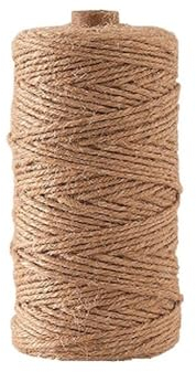 La cordeline Ficelle Jute Naturel Ø1mm ± 500m pour Le Jardinage, Bricolage, activités manuelles, Emballage, Fleuristerie, Naturelle