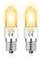 Jaenmsa Backofenlampe 40W 300 Grad E14& 2er-Pack Ofenlampe & Glühbirne Dimmbar 230V, bis 300°C Hitzebeständiges, 2700K Warmweiß für Neff Bosch Backofen Kühlschrank Mikrowelle Dunstabzugshaube