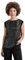 STREET ONE Damen A345220 Blusentop mit Pailletten,Silber, 44