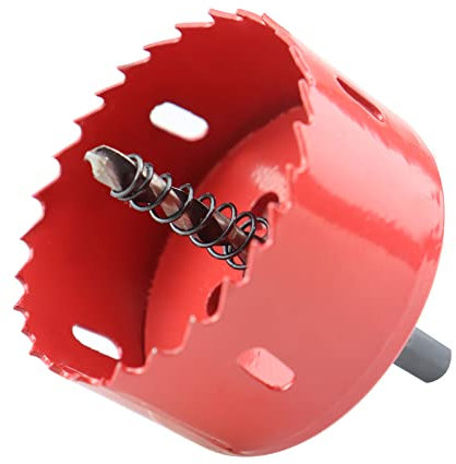 BOQIIKAR 25mm HSS Bi-Metal Hole Saw, Drill Bit Fast Hole Cutter with Arbor and Centring Drill for Wood, Sheet Metal, Plasterboard, Iron, Plastic