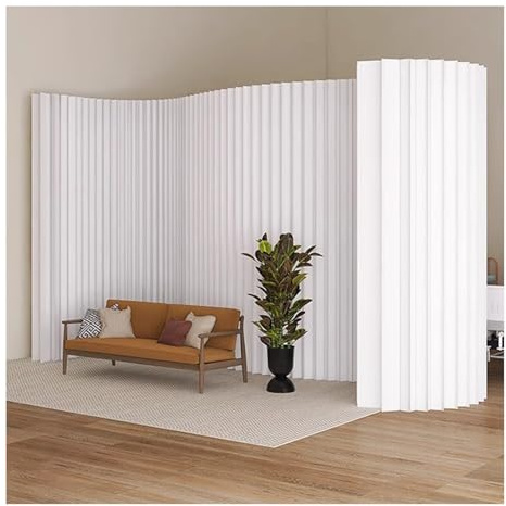 Raumteiler Paravent Faltbare Raumteiler aus Papier, Trennwand für Privatsphäre im Innenbereich, Flexibler und dehnbarer Bildschirm(500x240cm/16.4x7.8FT)