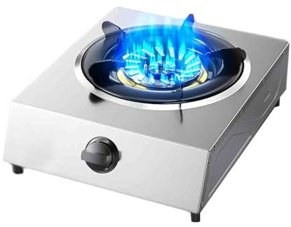 Gasherd 1 Brenner, 4,8 KW Feuerkraft, Topfgestell Aus Edelstahl, Komplett Aus Kupfer, Herd Zur Umwandlung Von Erdgas In Flüssiggas, Mit Flammendurchschlagschutz(LPG)