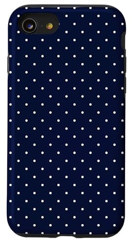 Boho Tiny Polka Dot Rockabilly Cute Navy Blue Polkadot Case for iPhone SE (2020) / 7 / 8