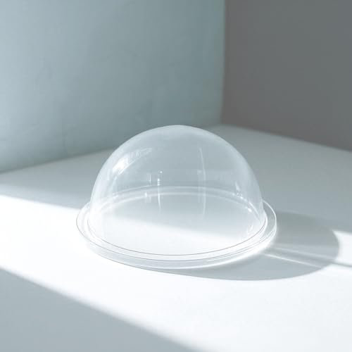 50 Pcs Plastic Shaker Domes Round Covers 3D Plastic Round Dimensional Domes Shaker Blister for Paper Crafting Card Making Arts 9cm