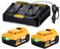 2X 18V 8000mAh Battery and Charger,Batteries Compatible with Dewalt DCB184 DCB182 DCB180 DCB200 DCB184 Battery for Power Tools