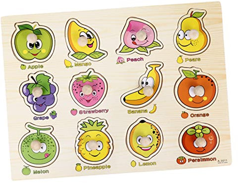 KICHOUSE 1set Wooden Jigsaw Puzzle Toy for Boys and Girls Creative Early Learning Plaything Fun and Educational Boy Girl Puzzle Material for Parent-boy Girl Interaction and Imaginative Play