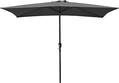Acomoda Textil – Sombrilla de Jardín Forro Anti UV 200 x 300cm Parasol de Aluminio con Manivela, Toldo Rectangular para Patios y Terrazas. (Antracita)