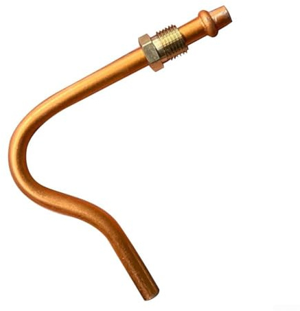 Aluminum 7 Shaped Exhaust Tube for Air Compressors Improve Airflow Efficiency (C)