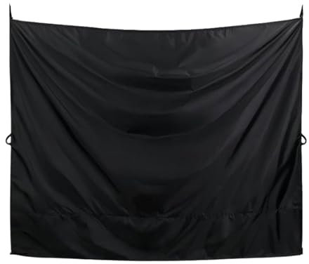 QUXVUIS Oxford – rideaux de porte arrière pour camping-car, avec couvercle magnétique, noirs, pour porte de camping-car, rideaux de douche arrière magnétiques garantis