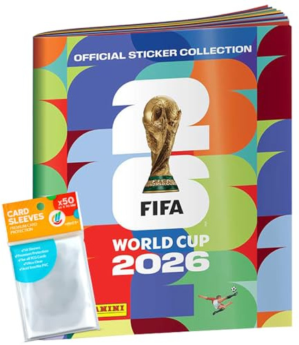 Bundle mit World Cup 2026 Sticker + exklusive collect-it Hüllen (1 Sammelalbum)