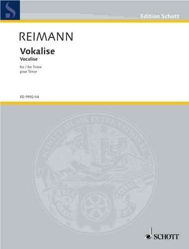 Vokalise: für Tenor. Tenor. Einzelausgabe. (Edition Schott)