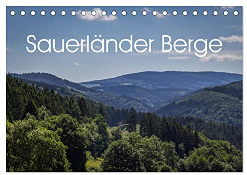 Sauerländer Berge (Tischkalender 2026 DIN A5 quer), CALVENDO Monatskalender: Sauerland - Das Land der tausend Berge (CALVENDO Natur)