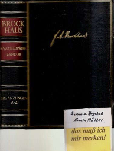 Brockhaus Enzyklopädie, 19. Aufl., 24 Bde. m. Erg.-Bdn., Hld, Bd.30, Ergänzungen A-Z