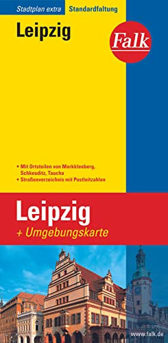 Falk Stadtplan Extra Standardfaltung Leipzig