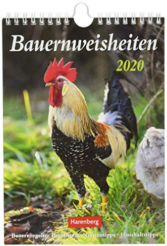 Bauernweisheiten Wochenkalender. Wandkalender 2020. Wochenkalendarium. Spiralbindung. Format 16,5 x 23 cm: Bauernregeln, Brauchtum, Gartentipps, Haushaltstipps