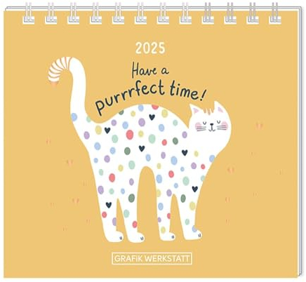 Mini-Kalender 2025 Have a purrrfect time!: Mini-Kalender