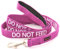 DO NOT FEED (Has Food Allergies/On A Diet) Purple Warning Dog Colour Coded Luxury Padded Personalised 1.2m 4ft Lead Leash To Prevent Accidents or Incidents. Dog Award Winning