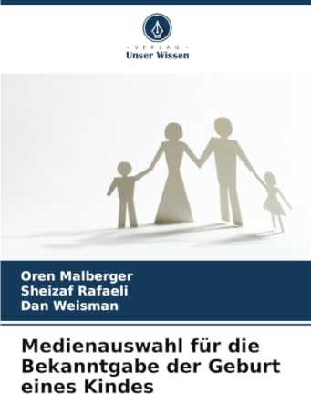Medienauswahl für die Bekanntgabe der Geburt eines Kindes