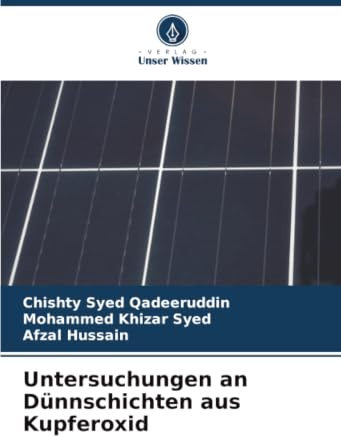 Untersuchungen an Dünnschichten aus Kupferoxid: DE