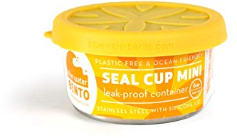 ECOlunchbox | Blue Water Bento, Seal Cup Mini, Runddose aus Edelstahl mit Silikondeckel