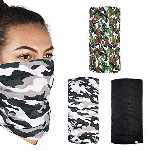 Oxford Comfy Themed Head and Neck Wear Bike Scarf - Camouflage