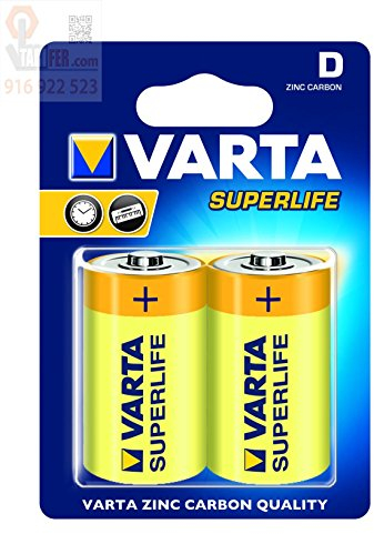 Varta 42337 Superlife R20/D Lot de 12 Piles au chlorure de Zinc 1 5 V
