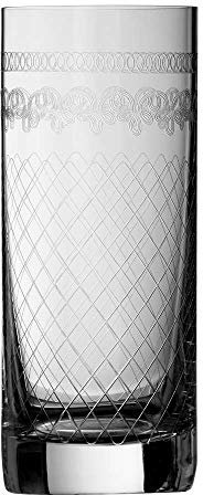 Urban Bar Highball Tumbler Glass 1910, Lead Free Crystal with Vintage Etching 35cl Model No UB900-2