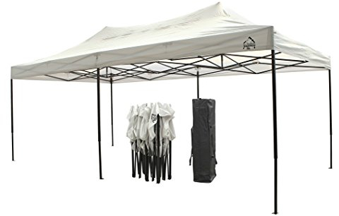 All Seasons Gazebos 3x6 Fully Waterproof Pop up Gazebo With Accessories - White