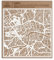 O3 DESIGN STUDIO London Scherenschnitt Karte, Weiß 30x30 cm Papierkunst