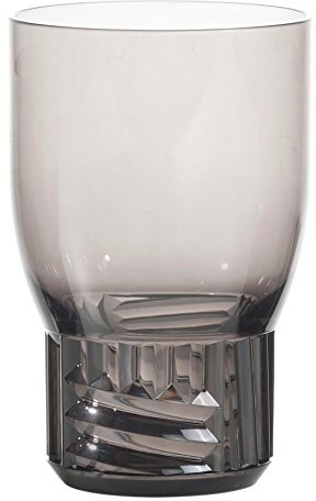 Kartell Trama Bicchiere da Acqua, Fumè, Set da 4, Fume, 4 unità