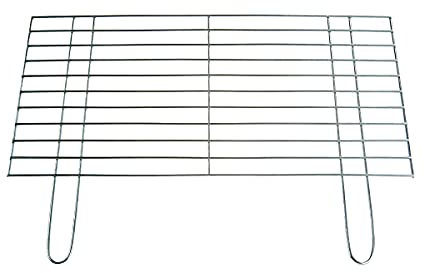 BitWa 70x60cm Grillrost stabile und schwere Ausführung mit Zwei festen Handgriffen Grillkamin Kamin Gartengrill Holzkohlegrill oder Gasgrill Auflagestäbe Ø 4mm 700 x 600 mm