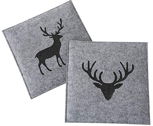 Kissen Tjark, 2 sort., Nicht waschbar Polyester, L 35 cm, B 35 cm, Grau Sortierung: 2 sort.; Verpackungsart Inner: Poly-Beutel geschlossen; Grundmater