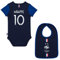 Equipe de France de Football Body + Lätzchen Kylian Mbappe, offizielle Kollektion, 12 Monate
