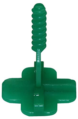 Karl Dahm Gewindelaschen T-Stück für 4 mm Fugen, 250 Stück, grün I T-Gewindelaschen für Fliesen-Nivelliersystem I Leichtes Fliesen-Legen mit professioneller Fliesen Verlegehilfe I 12473