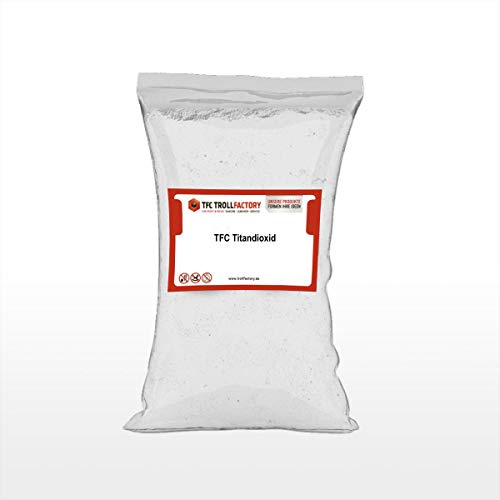 TFC Titandioxid I Titanweiß I Oxidweiß I Weißpigmente zum Einfärben von Farben, Kunststoffen, Beton, Estrich, Putz, Epoxidharz I 10 kg