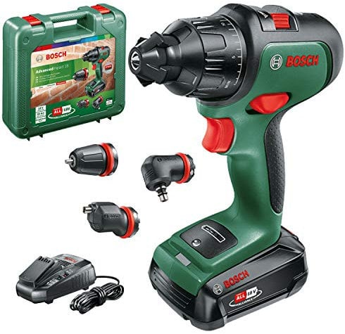 Bosch Cordless Combi Drill AdvancedImpact 18 (1x battery, 18 Volt System, With Accessories, in Carrying Case)